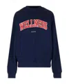 Sporty And Rich Round Collar Long Sleeve Sweater In Black