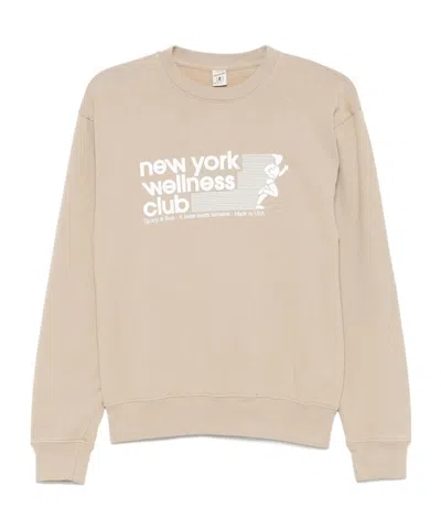 SPORTY AND RICH ROUND-NECK LOGO SWEATSHIRT