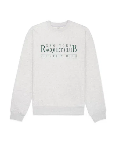 Sporty And Rich Round Neck Sweater In White