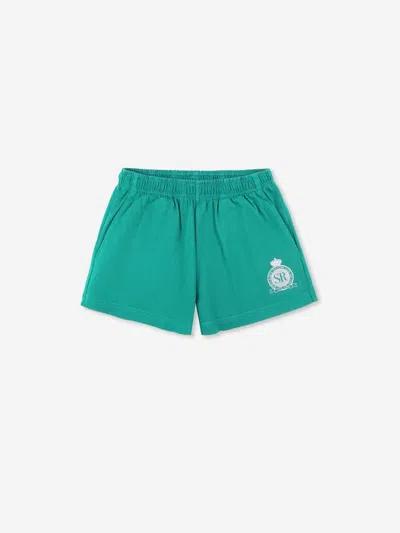 Sporty And Rich Sporty & Rich Royal Club Disco Shorts In Green