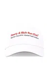 Sporty And Rich Run Club Cap In White