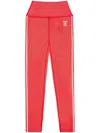Sporty And Rich Runner Box Leggings In Red