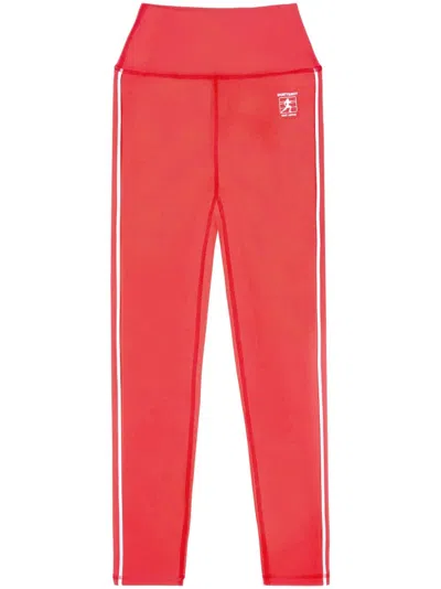 Sporty And Rich Runner Box Leggings In Red
