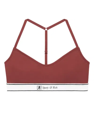SPORTY AND RICH RUNNER SCRIPT BRALETTE