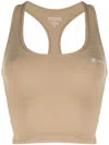 Sporty And Rich Runner Script Sports Tank Top In Brown