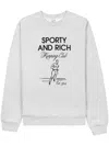 Sporty And Rich Sweatshirt Mit Running Man-print In Grey