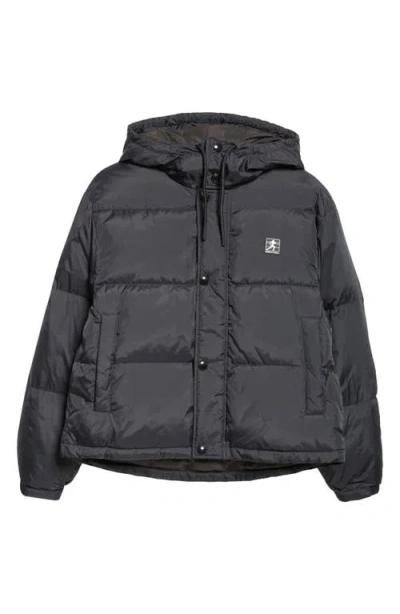 Sporty And Rich Sporty & Rich Running Woman Hooded Down Puffer Jacket In Black