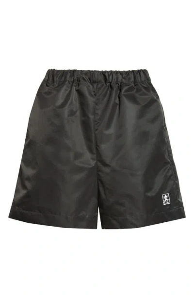 Sporty And Rich Sporty & Rich Running Woman Nylon Shorts In Black