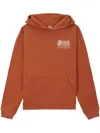 Sporty And Rich S&r Health Cotton Hoodie In Orange