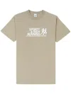 Sporty And Rich S&r Running Cotton T-shirt In Gray