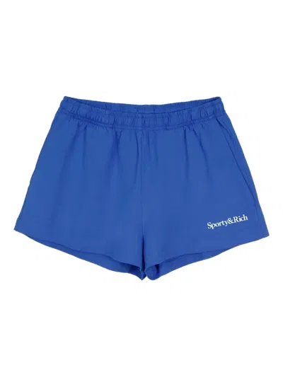 Sporty And Rich Serif Logo Disco Shorts