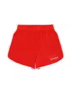 Sporty And Rich Serif Logo Terry Shorts Bright In Red
