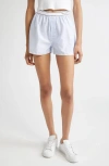 Sporty And Rich Sporty & Rich Serif Logo Oxford Boxer Shorts