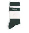 Sporty And Rich Serif Logo Socks In Green