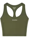 Sporty And Rich Serif Logo Sports Tank Top In 绿色