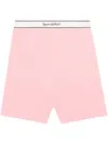 Sporty And Rich Serif Logo-waistband Shorts In Pink