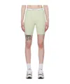 Sporty And Rich Serif Logo-waistband Shorts In White