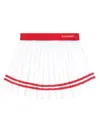 Sporty And Rich Serif Pleated Skirts In White