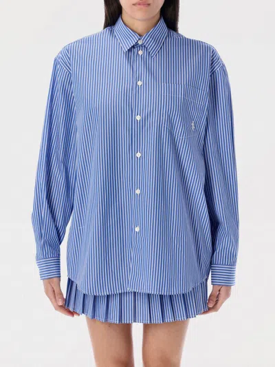 SPORTY AND RICH SHIRT SPORTY & RICH WOMAN COLOR BLUE,G96261009
