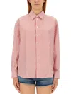 Sporty And Rich Shirt With Stripe Pattern In Multi