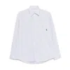 Sporty And Rich Womens Striped Oversized Cotton-poplin Shirt Blue Striped Xs In Multicolor