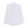 Sporty And Rich Womens Striped Oversized Cotton-poplin Shirt Blue Striped Xs In Multicolor
