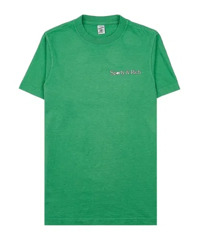 Sporty And Rich Short-sleeved T-shirt In Green