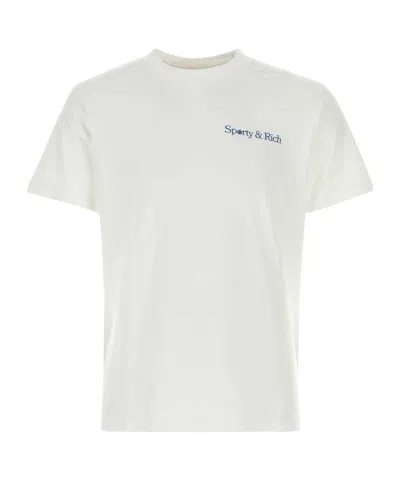 Sporty And Rich Short-sleeved T-shirt In White