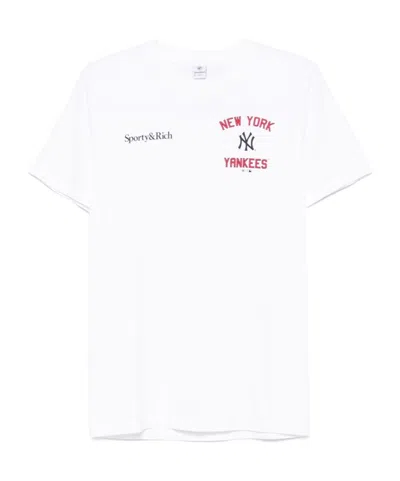 Sporty And Rich Short-sleeved T-shirt In White