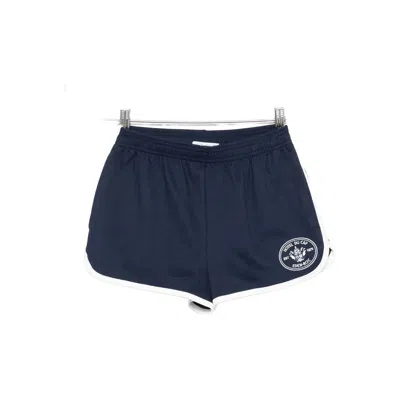 Sporty And Rich Elastic Waist Shorts In Blue
