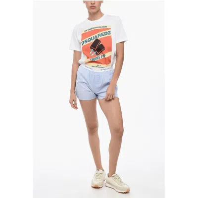Sporty And Rich Shorts Cassie Woman In Tinta Unita Con Banda Elastica Women's Logata