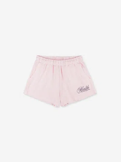 Sporty And Rich Sporty & Rich Shorts Health Script Disco In Pink