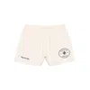 Sporty And Rich Eden Crest Disco Sweatshorts In Neutral
