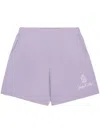 Sporty And Rich Vendome Logo-embroidered Shorts In Soft Lilac