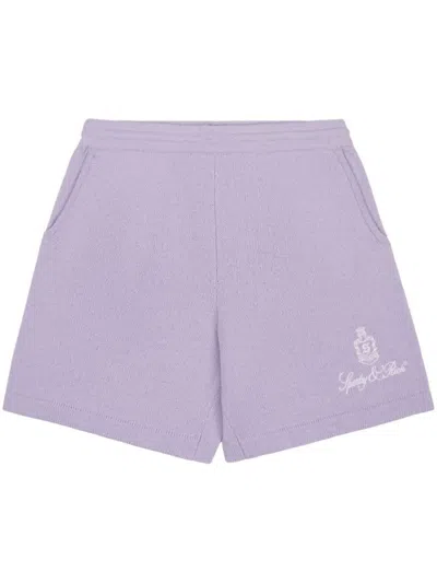 Sporty And Rich Sporty & Rich Shorts In Soft Lilac