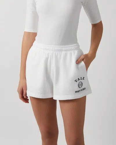 Sporty And Rich Sporty & Rich Shorts Veritas Soft Disco In White