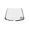 Sporty And Rich Elastic Waist Shorts In White