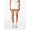 Sporty And Rich Comfortable Yankees Style Shorts Featuring Slits In White