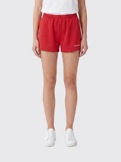 Sporty And Rich Sporty &amp; Rich Shorts Woman Sporty & Rich In Red