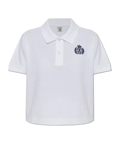 Sporty And Rich Short-sleeved Polo Shirt In White
