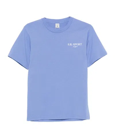 Sporty And Rich Short-sleeved T-shirt In Blue