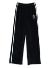 Sporty And Rich Side-stripe Logo-detail Track Pants In Blue