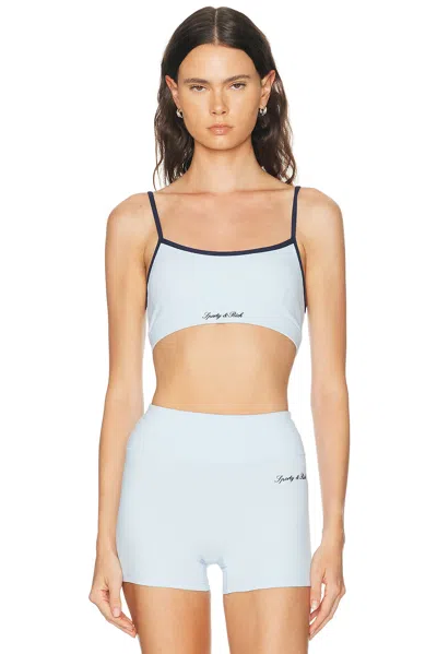 Sporty And Rich Signature Logo Sports Bra