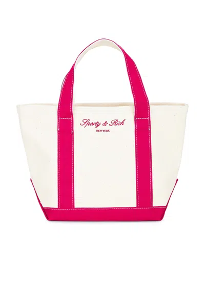 Sporty And Rich Signature Ny Logo Mini Tote Bag