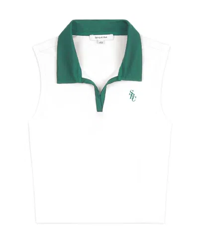 Sporty And Rich Sleeveless Vest In White