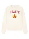 Sporty And Rich Slogan-intarsia Jumper In Neutrals