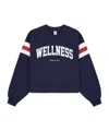Sporty And Rich Slogan Printed Hoodie In Black