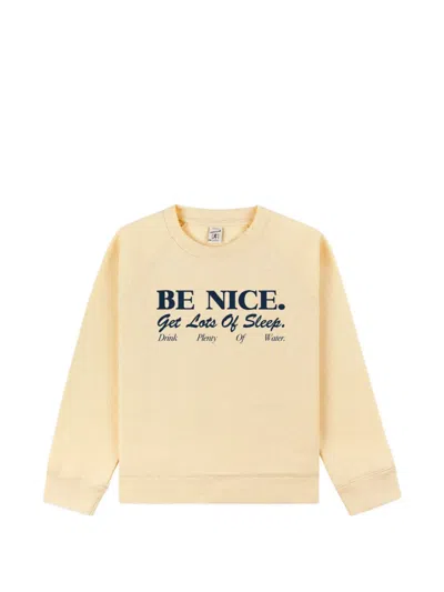 Sporty And Rich Kids' Slogan-print Raglan-sleeve Sweatshirt In Neutral