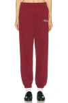 Sporty And Rich Soho Sweatpant In Burgundy