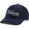 Sporty And Rich Sporty & Rich Soho Wellness Corduroy Baseball Cap In Blue